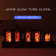 Relógio Nixie de Tubo de Madeira DIY com Iluminação Colorida em LED RGB