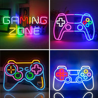 Placa Neon de Jogo Decorativa